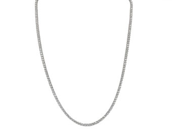 Estate 6.53 Carat Diamond Riviera Necklace