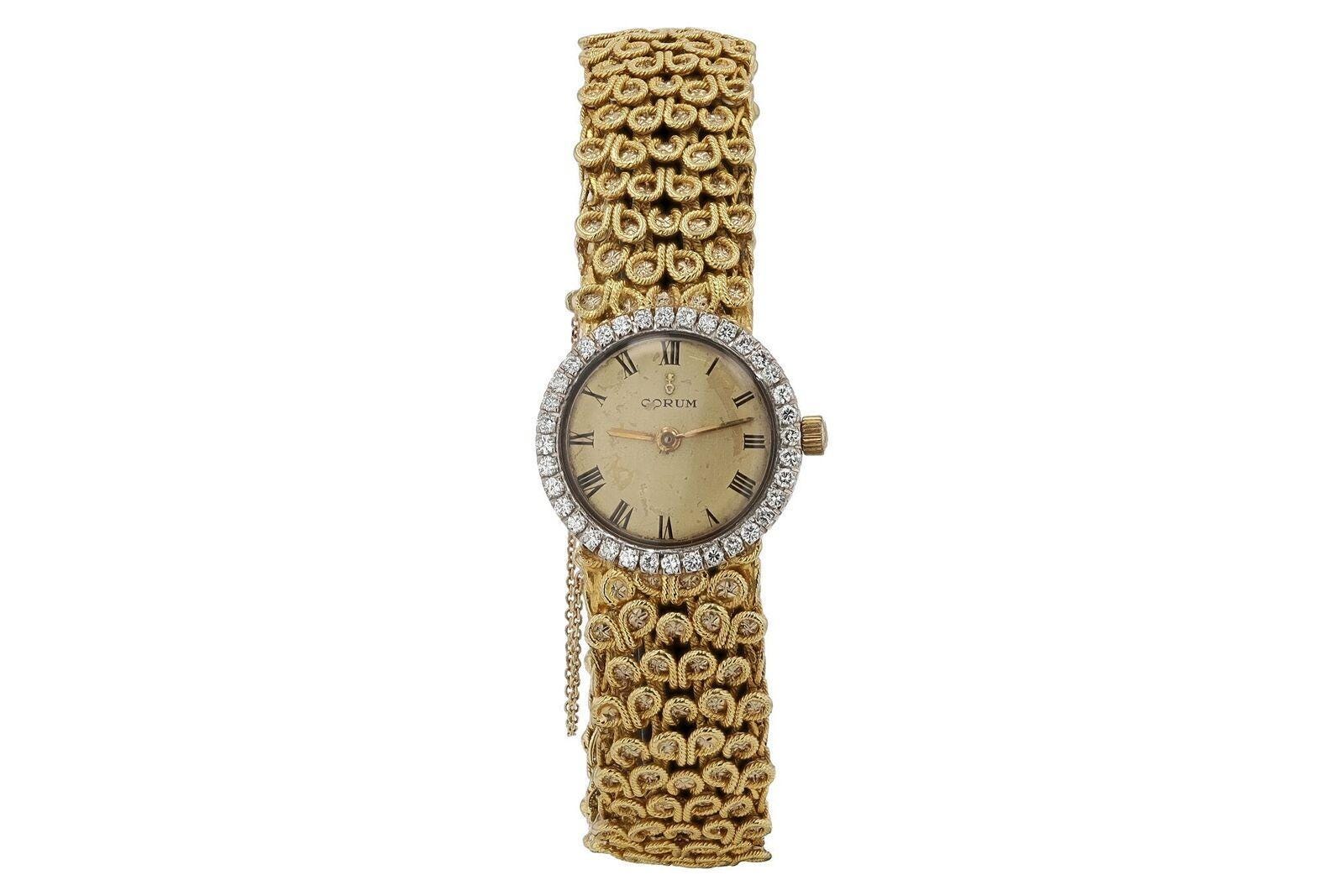 Bracelet Montre SHIVAS Vintage En Acier Et Cuir Bleu - Largeur 14mm, Neuf De Stock