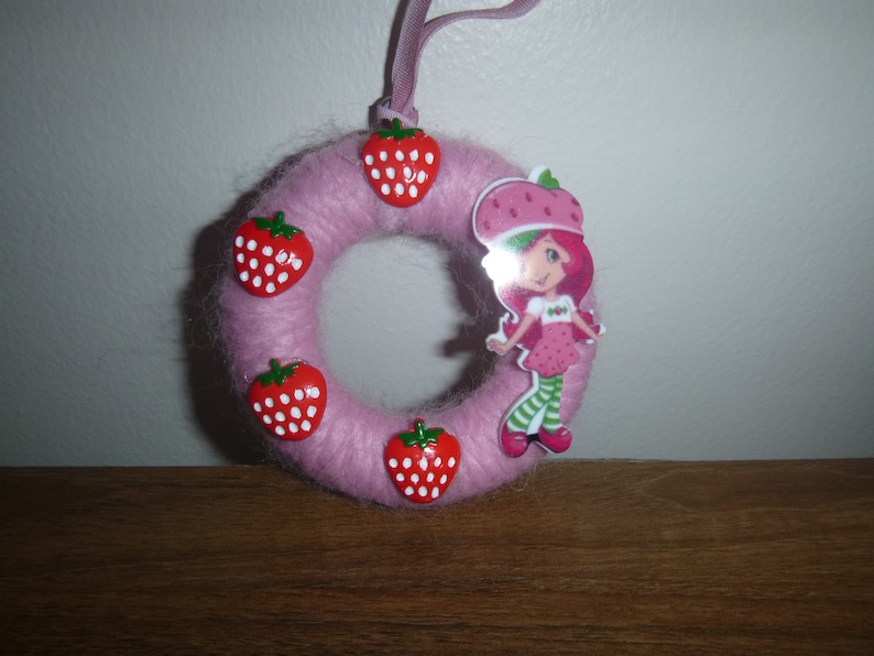 Strawberry Shortcake Ornament Christmas Ornament Mini Wreath Ornament