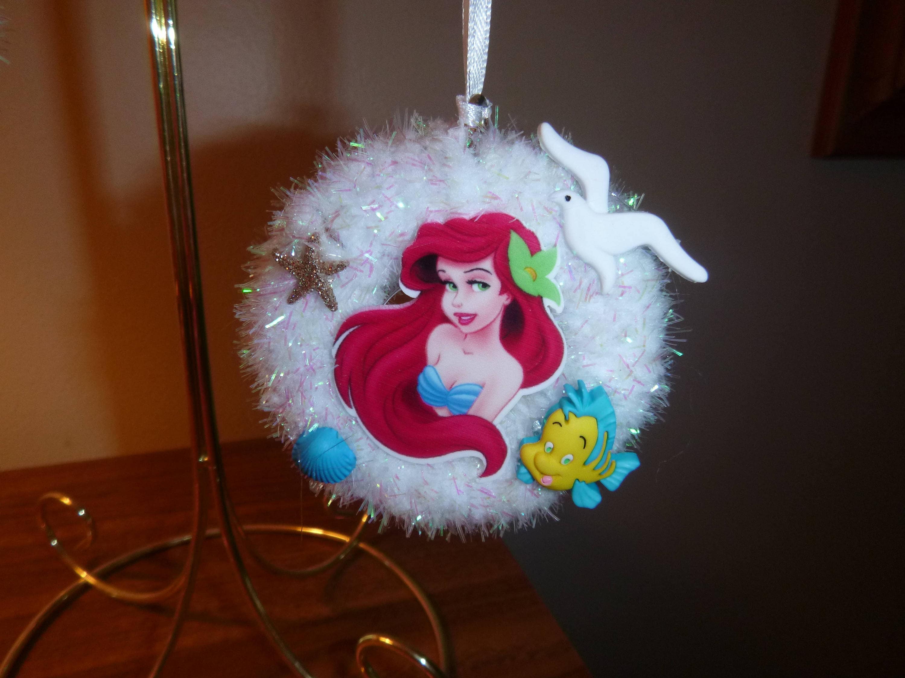 Ariel Ornament / Little Mermaid Ornament / Christmas Ornament Etsy