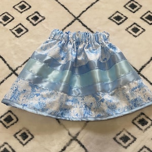Infant Baby Sky Ribbon Skirt