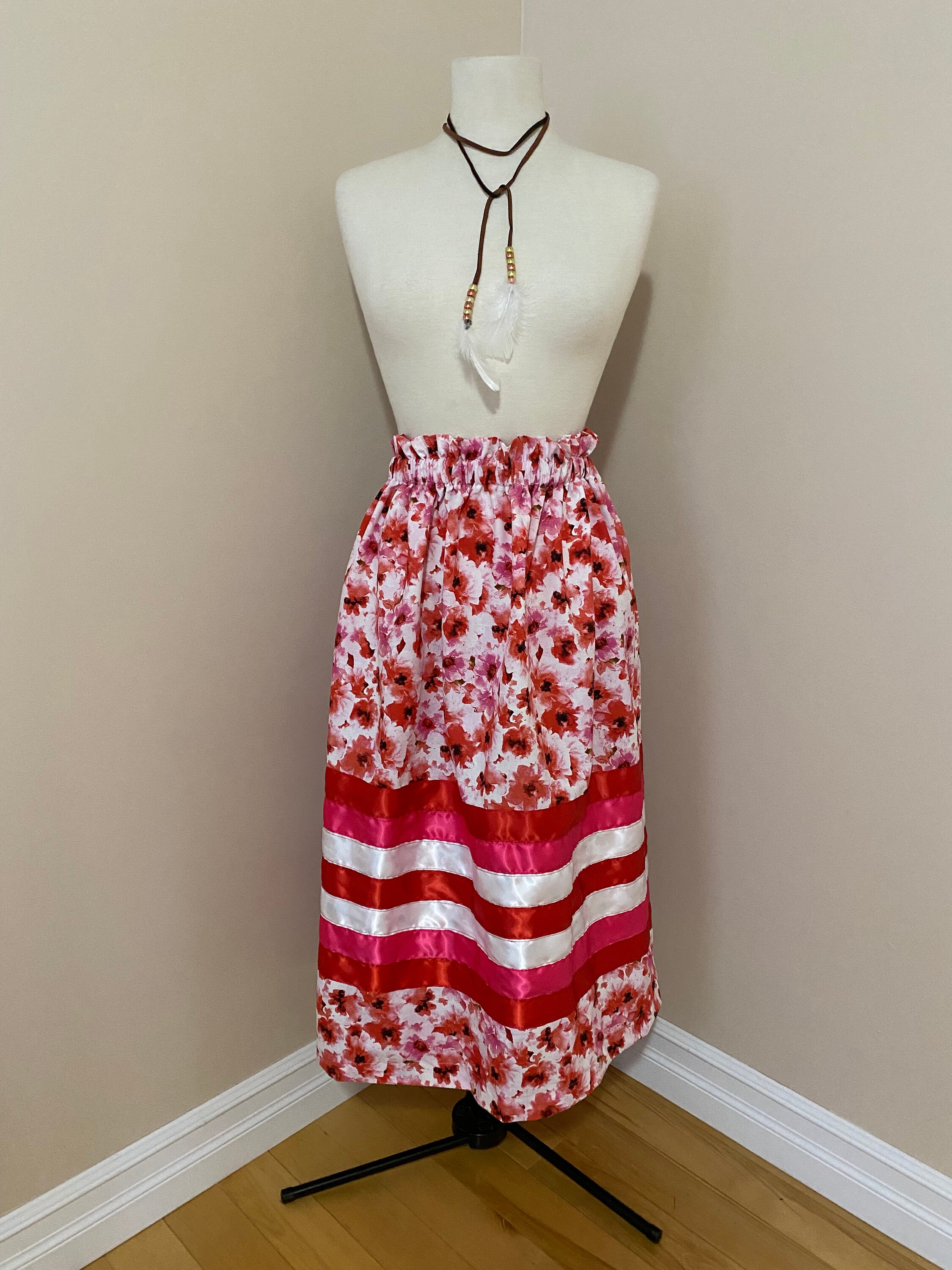 Ribbon Culotte Skirt Over Ribbon 茶色く Jacket