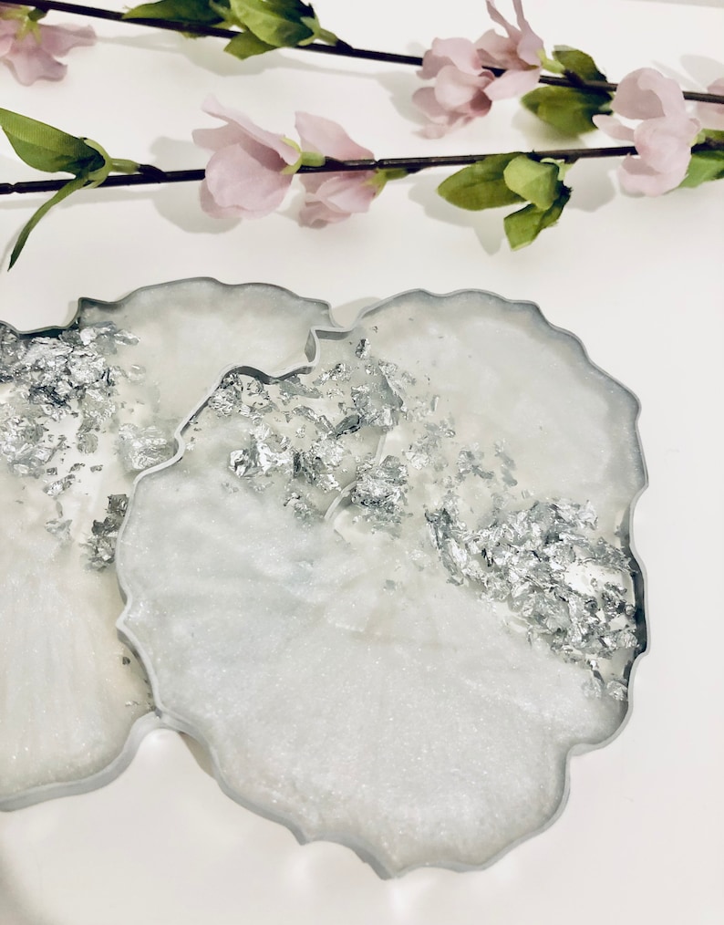 custom coasters pink coasters wedding favours Coaster Set for her Pink Agate Coasters