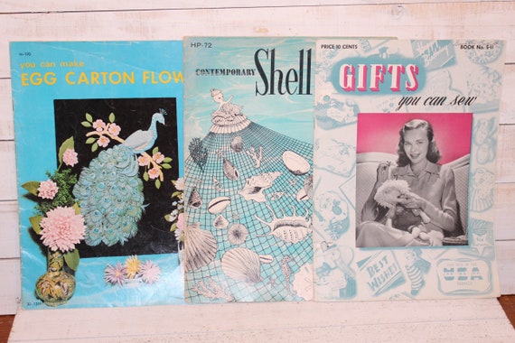 3 Vintage Craft Books You Can Make Egg Carton Creations