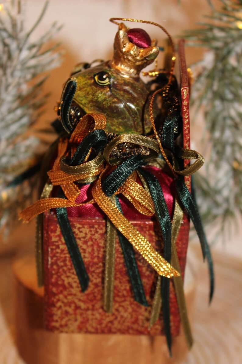 Vintage Wayne Kleski Frog Prince Ornament Katherine's Etsy