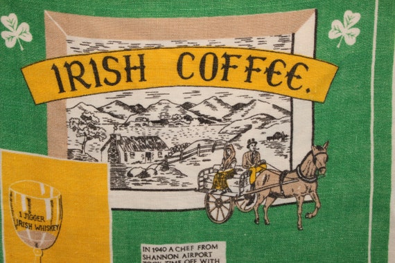 Vintage 1960's Pair of Small Irish Linen Hand/Kitchen Towels