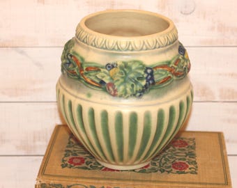 Antique Roseville Pottery Corinthian Jardiniere Vase - Arts & Crafts Era