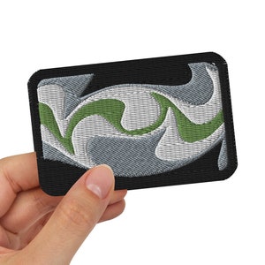 Agender Patch - Trippy Agender Pride Flag - Psychedelic Iron On - Queer Embroidered Patch - LGBTQ Accessories