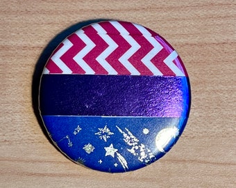 Bisessuale Bi Pride Washi Tape Pin Pinback Button LGBTQ