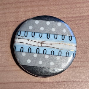 Free Shipping - Demiboy Pride Washi Tape Pin Pinback Button LGBTQ