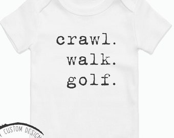 Baby Golfer Body®, Krabbelgang Golf Babybody, lustiges Babypartygeschenk