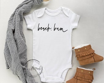 Beach Bum Baby Body®, Sommer Baumwolle Body, Lustiges Outfit