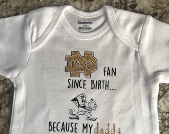 notre dame baby girl clothes