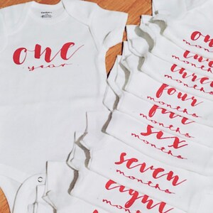 monthly milestone bodysuits