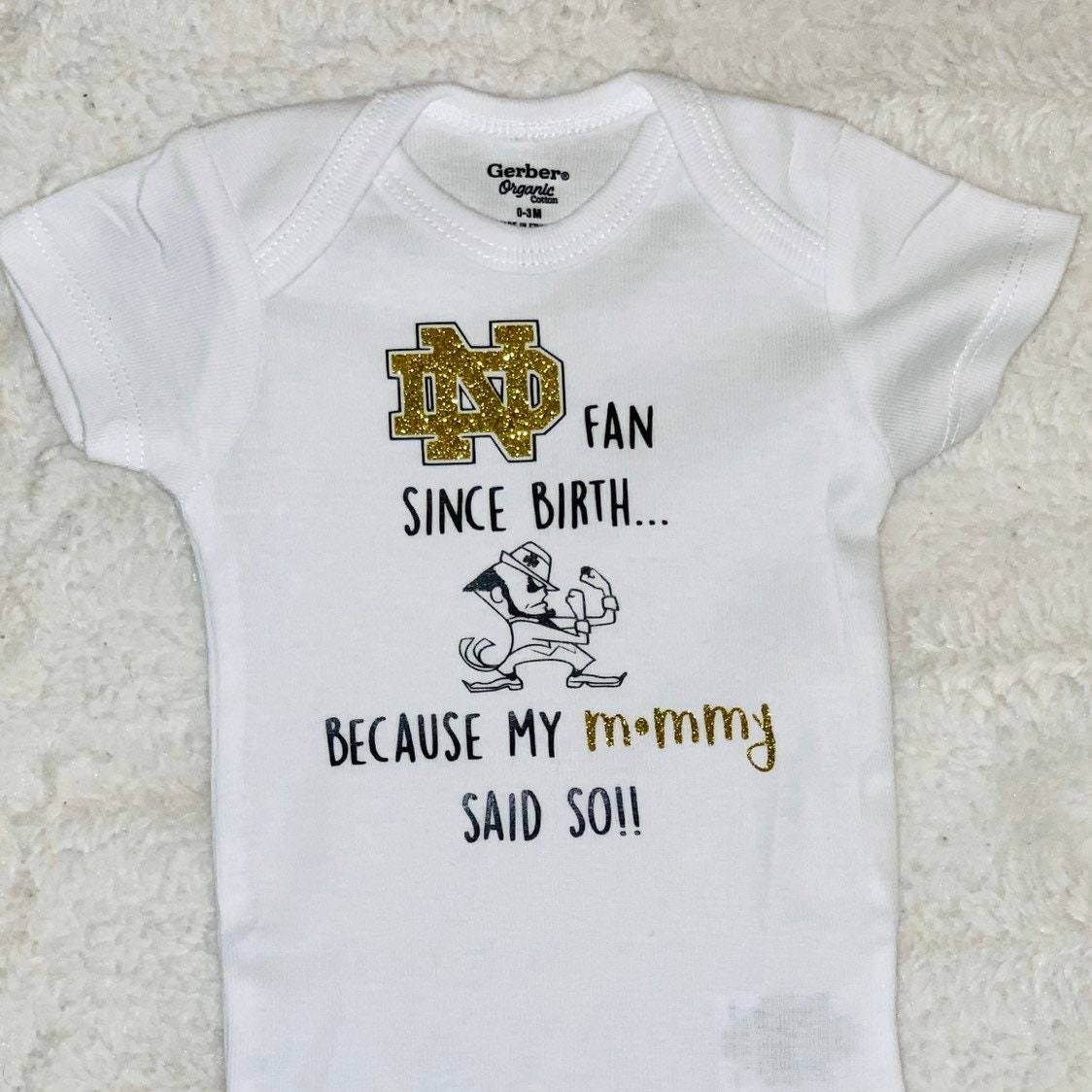notre dame onesie