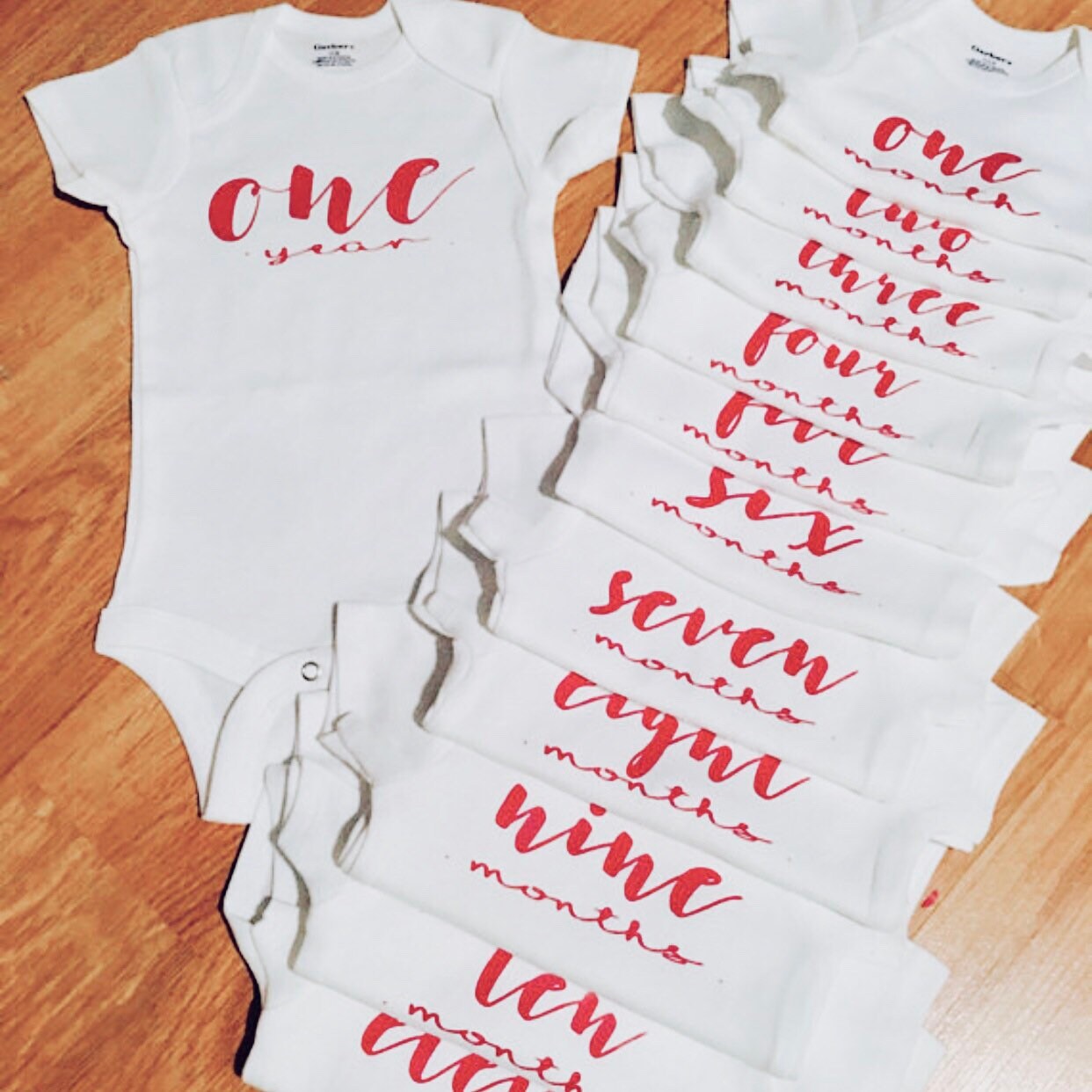 first 12 month onesies