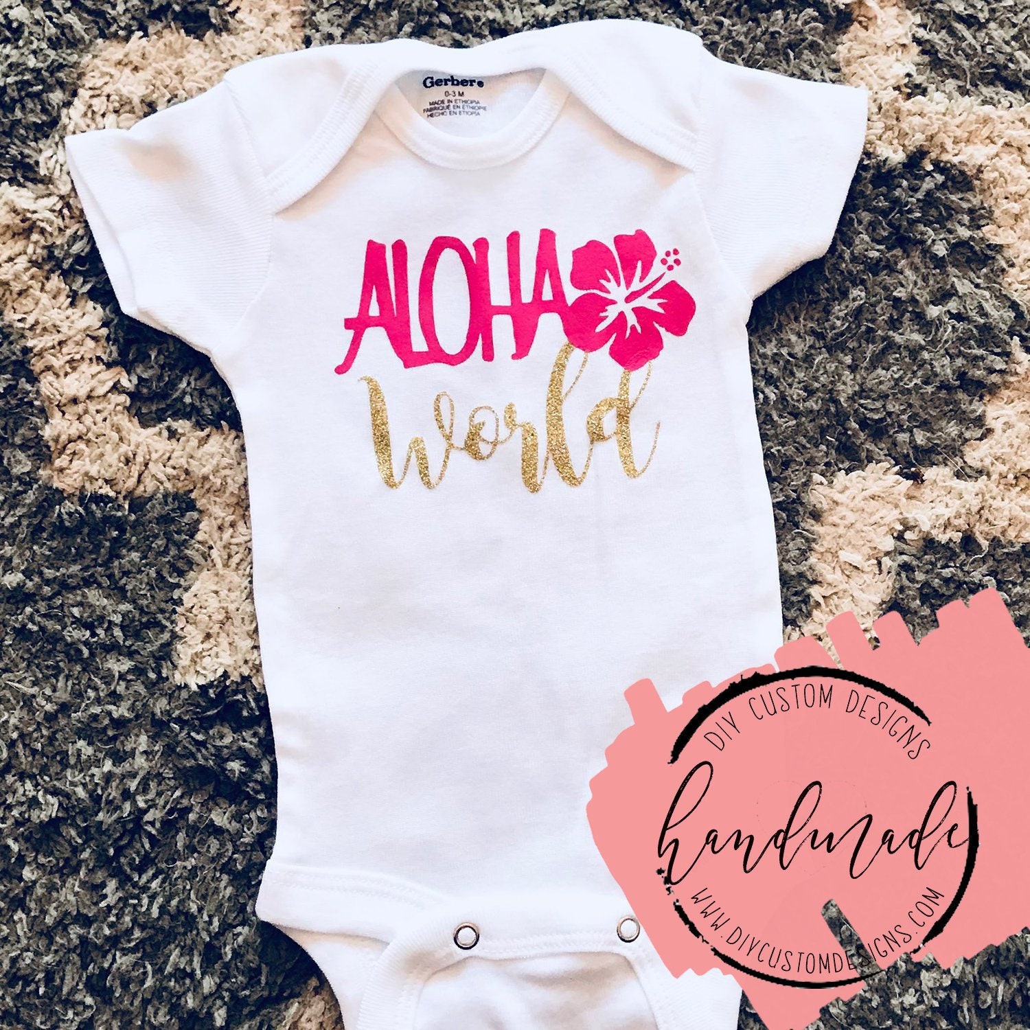 baby hawaiian onesie