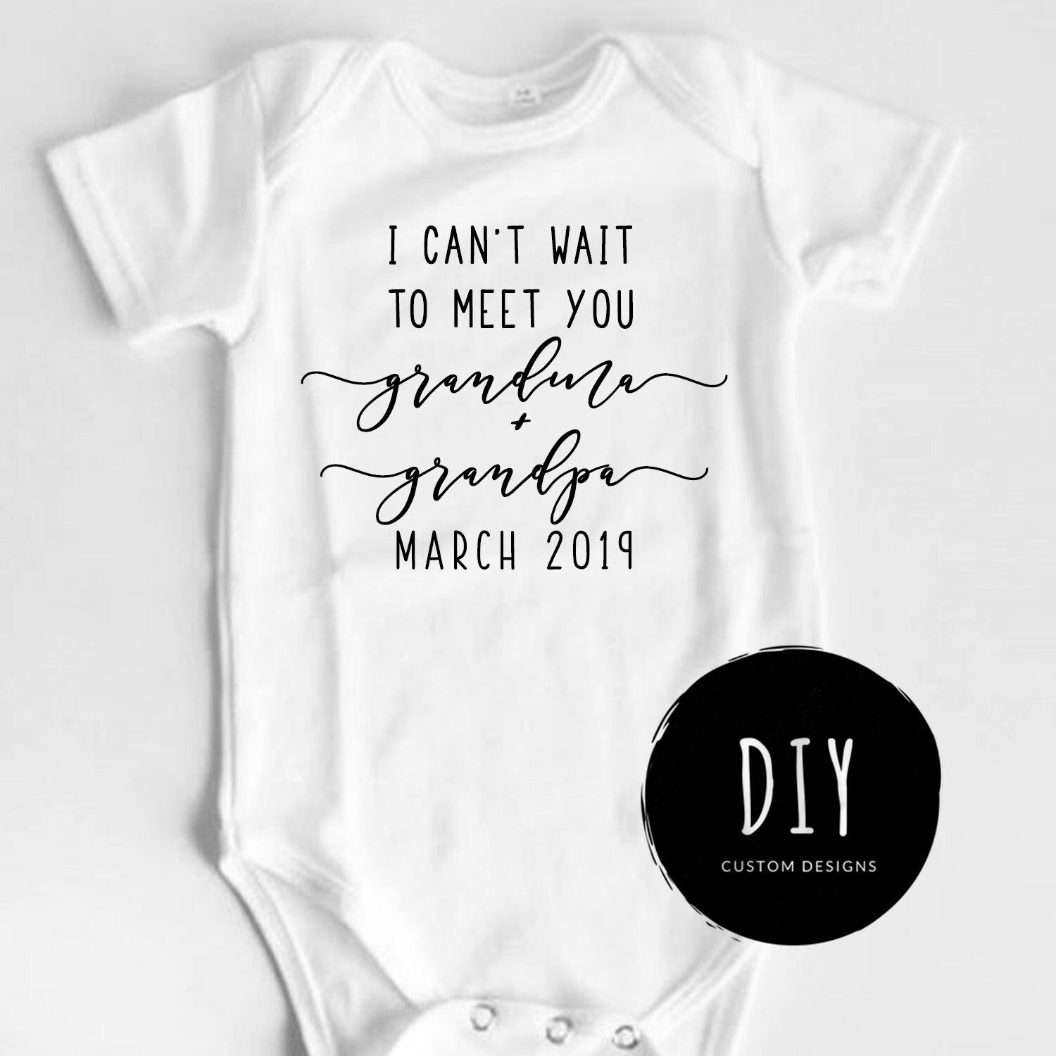 grandparent onesie announcement