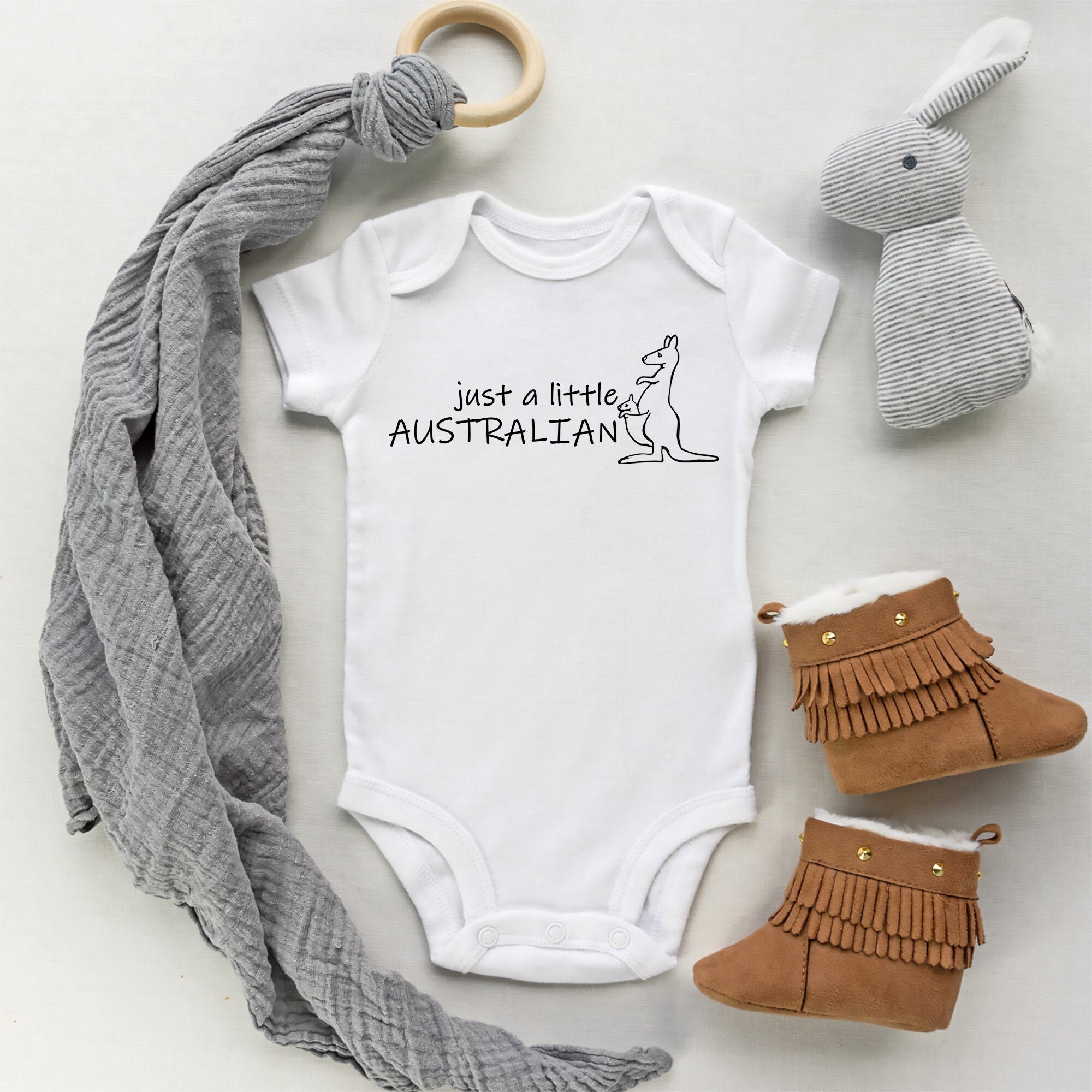 Just a Little Australian Onesie® Aussie Onesie® Kangaroo Baby Etsy