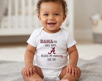 Alabama Crimson Tide Baby Body, Bama Fan seit Geburt Outfit, Roll Tide Baby