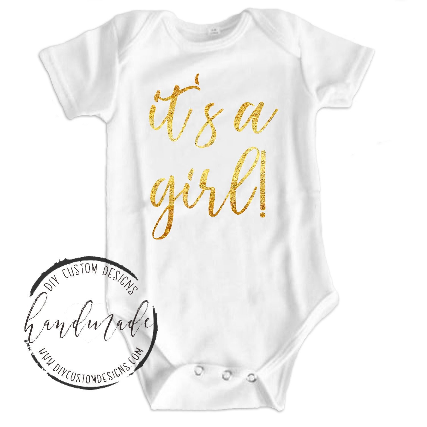Gender Reveal Baby Onesie® Its a Girl Onesie® Baby Girl Etsy