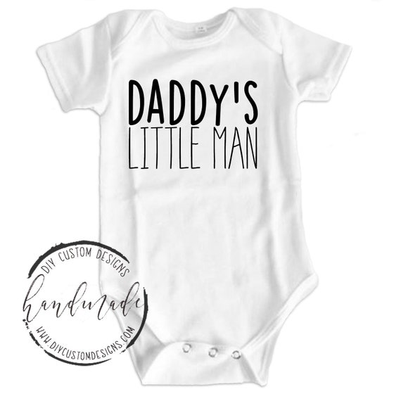 daddy's little man onesie