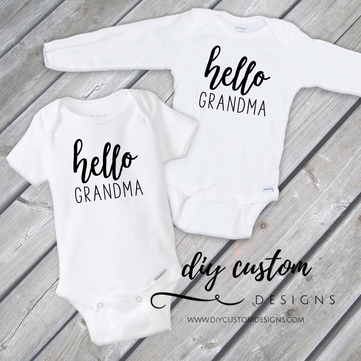 grandma onesie announcement