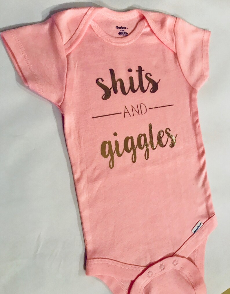 Shits and Giggles Baby Onesie® Funny Baby Onesie® Baby | Etsy