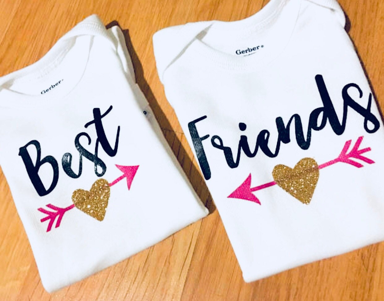 Best Friends Baby Onesies®, Twins Coming Home Outfit Set of 2
