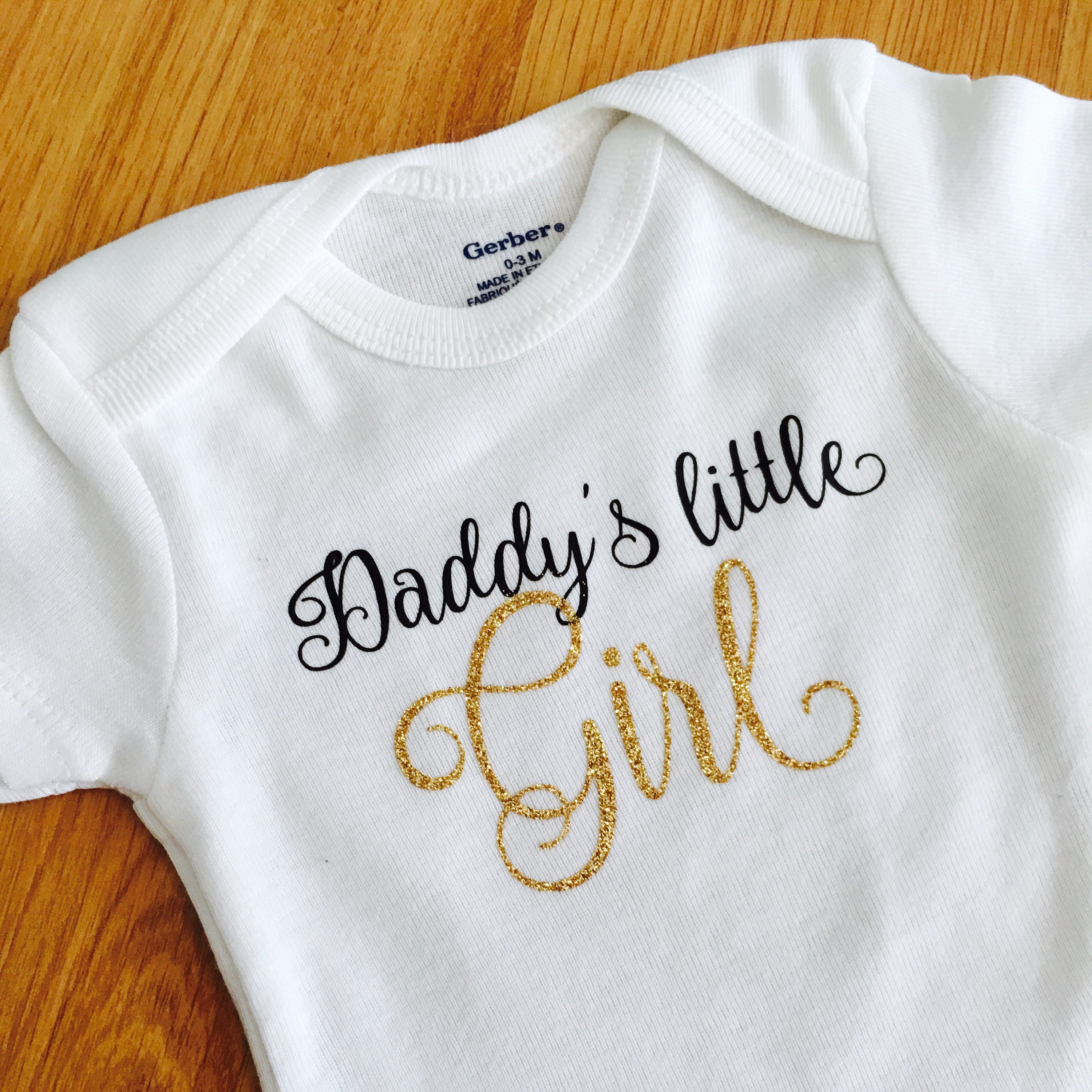 Gender Reveal Baby Onesies® Daddy's Little Girl Outfit Etsy