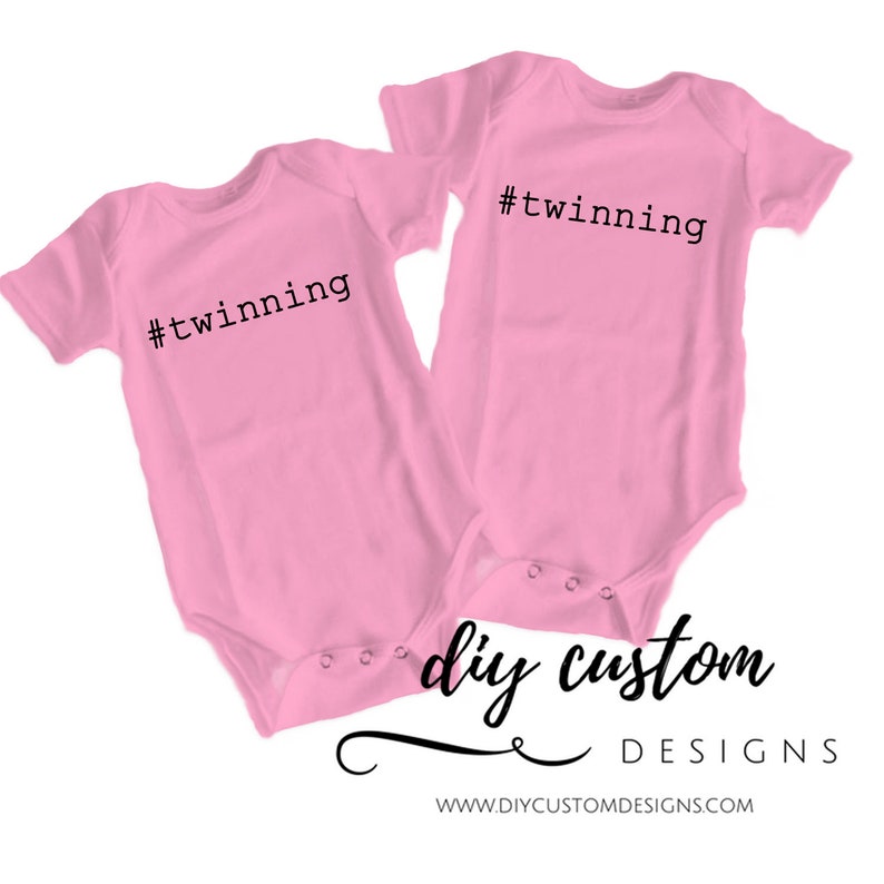 Baby Shower Gift Twinning Coming Home Outfit Twins Baby Onesies\u00ae Newborn Outfit Set of 2 Best Friends Babies Baby Bodysuit