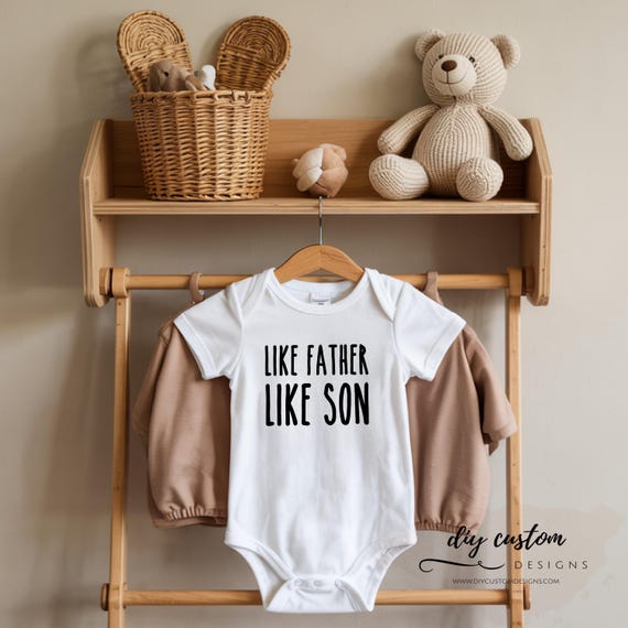 Like Father Like Son Bodysuit, 100% Cotton Gerber Baby Onesie®, Father's Day Gift