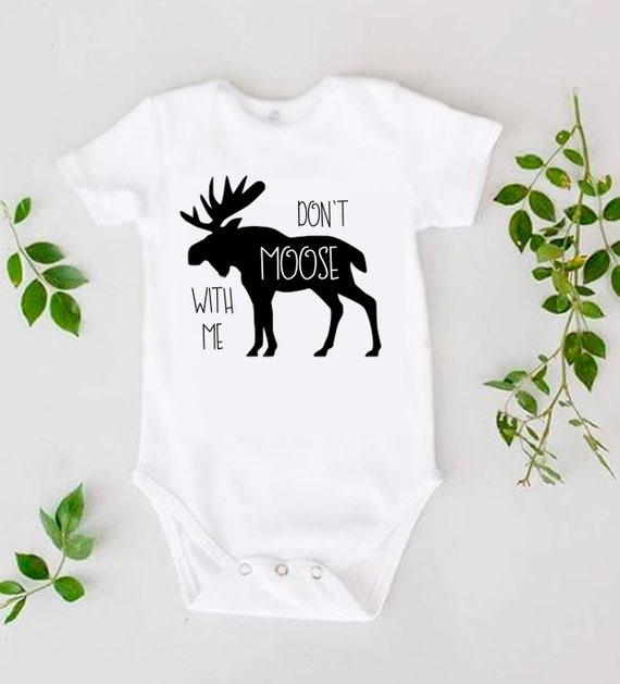 moose onesie baby