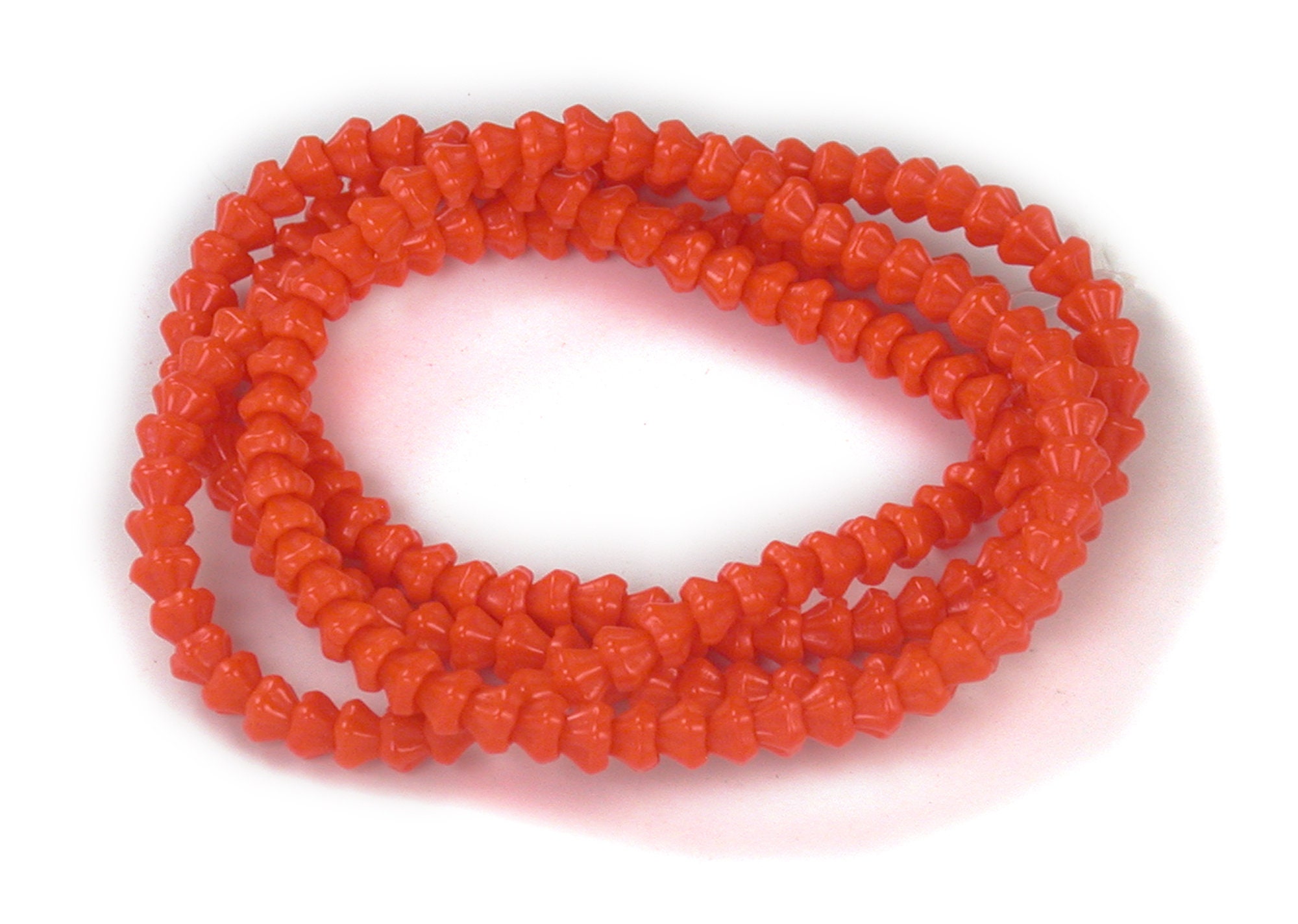 I 12mm Orange Glitter Pearls Beads Chunky Necklaces Set of 20