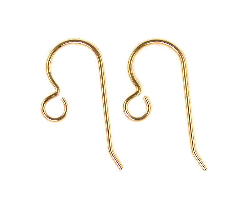 Gold 14K Gold-filled 20 gauge earwires. One or four pair. image 1
