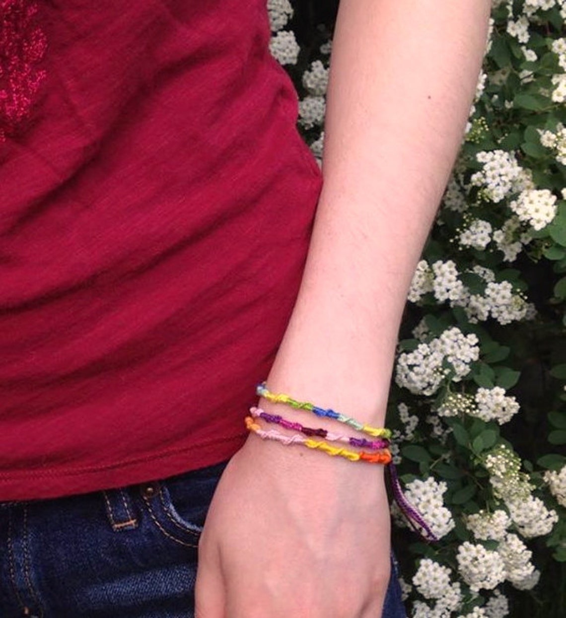 Custom String Bracelet Chinese Staircase Bracelet Friendship Etsy