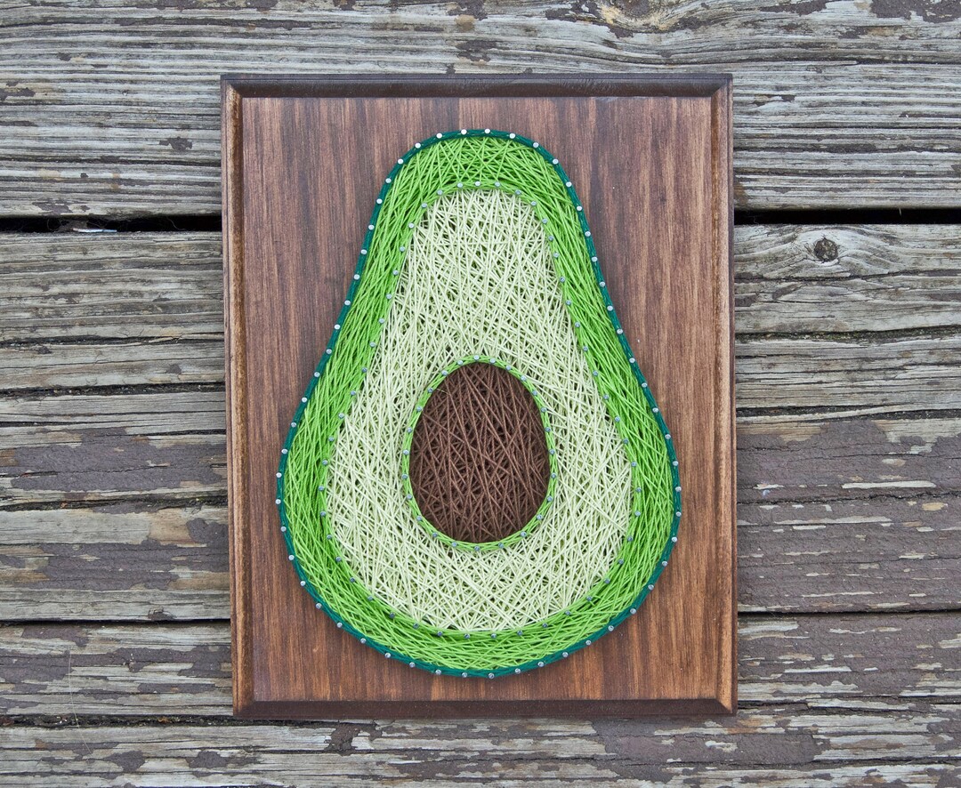 Avocado String Art Avocado Gift Kitchen Signs String Art Etsy