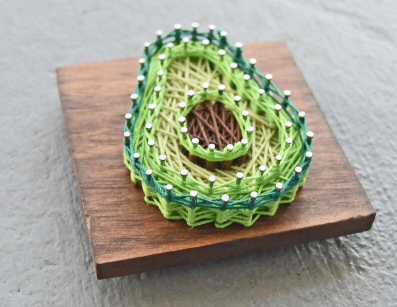 Avocado String Art Avocado Gift Small Gifts String Etsy