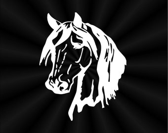 ONLY MY HORSE UNDERSTANDS ME Vinyl Decal Sticker D