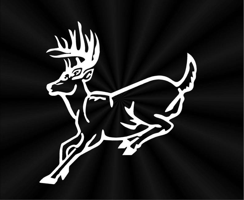 Deer Decals Whitetail Car Truck Wall Window Vinyl Etsy