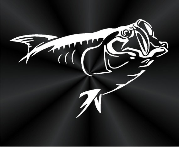 Tarpon peau de pêche Autocollant Photo decal