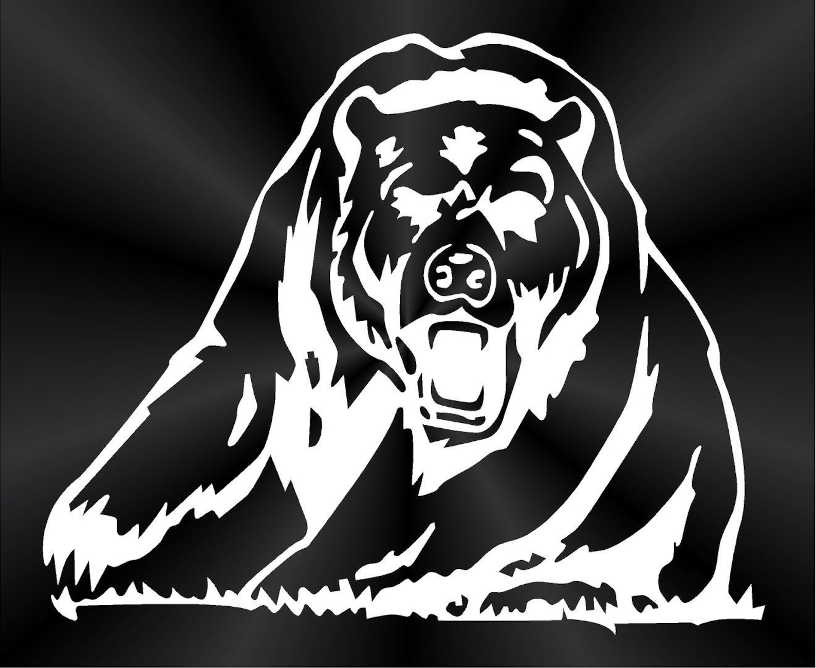 Grizzly Bear Decalcar Window Vinyl Decal Sticker 10101 Etsy