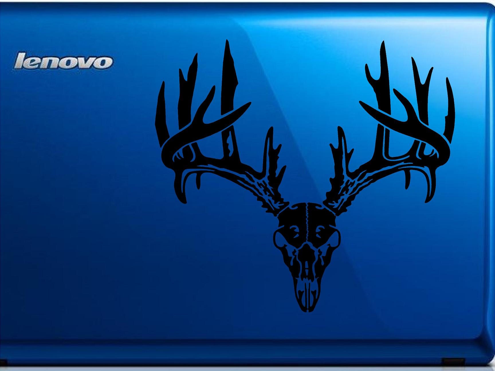 Deer skull decals rack car truck wall window vinyl Etsy