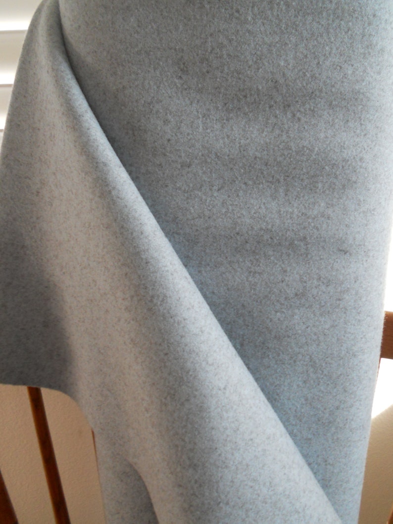 C00786 58 wide Pendleton Woolen Mills wool fabric Pale Blue Heather color 5.5 yards sold as unit. Pendleton wool fabric 100/% wool