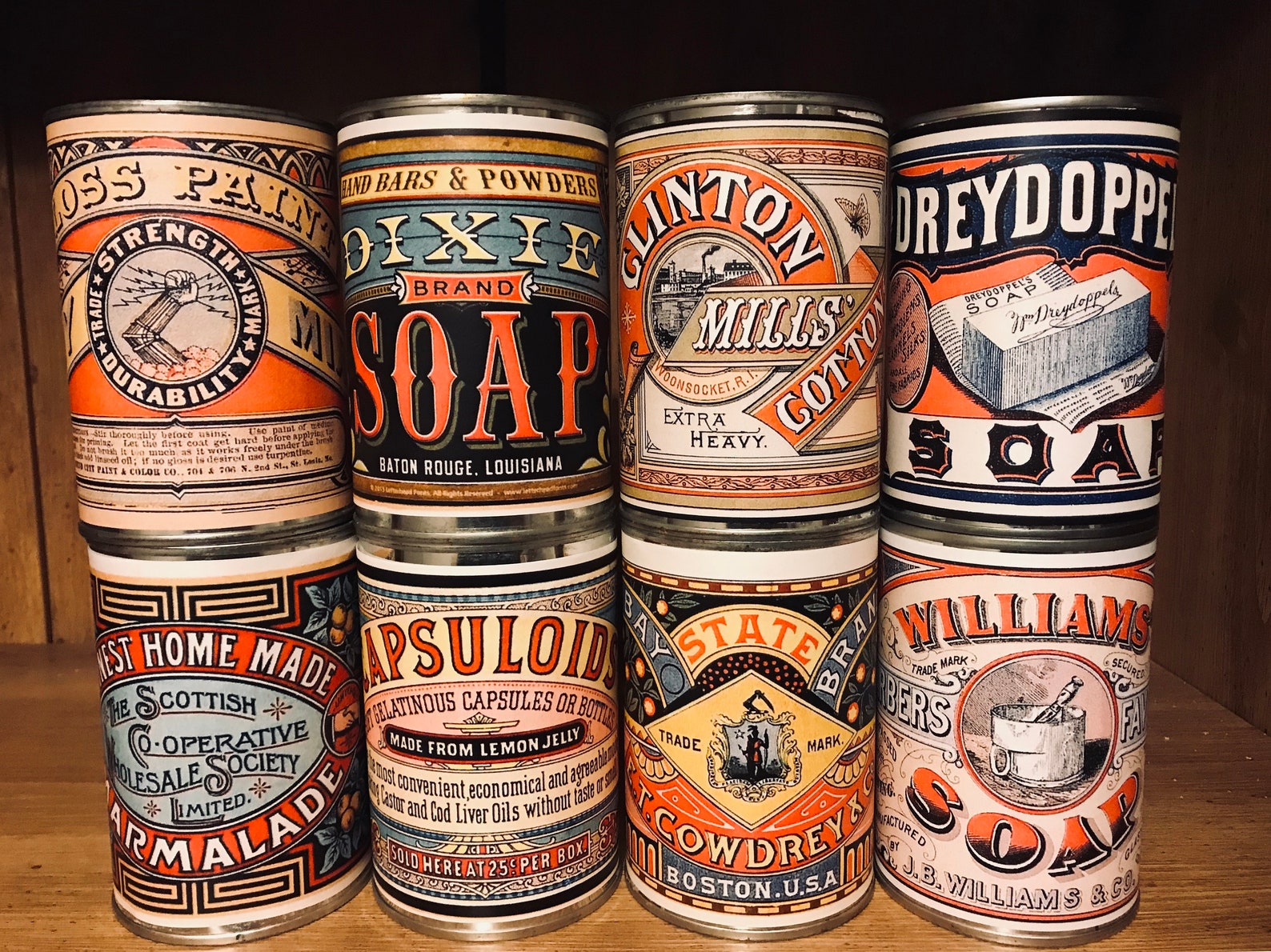 Printable Vintage Food Tin Can Labels Print Fruit Vegetable - Etsy