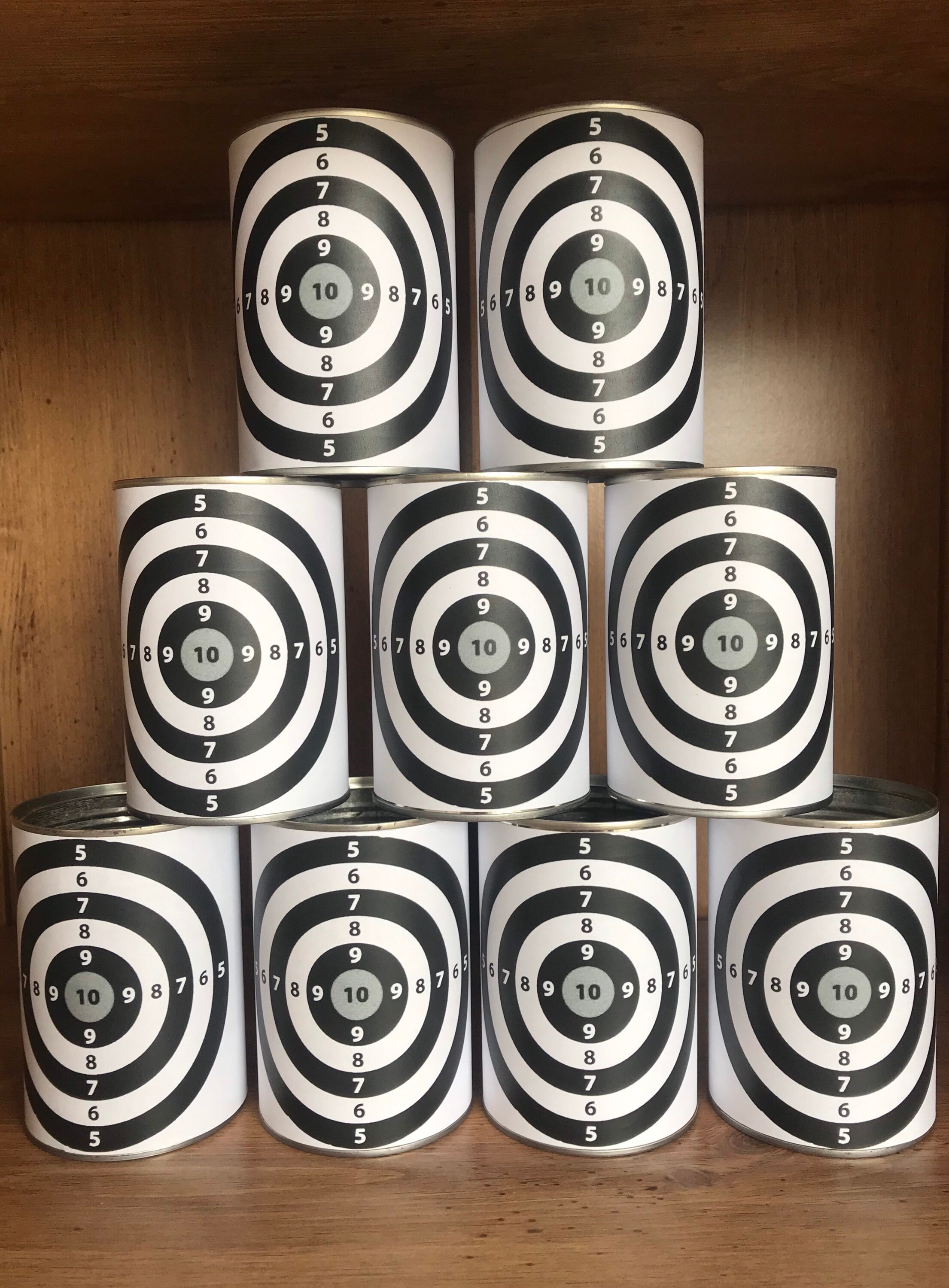 Tin can shooting targets For BB Gun or Pellet nerf Guns Etsy