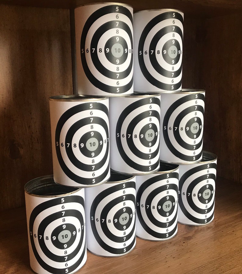 Tin can shooting targets For BB Gun or Pellet nerf Guns | Etsy