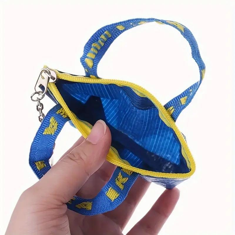 ubuy ikea small blue bag