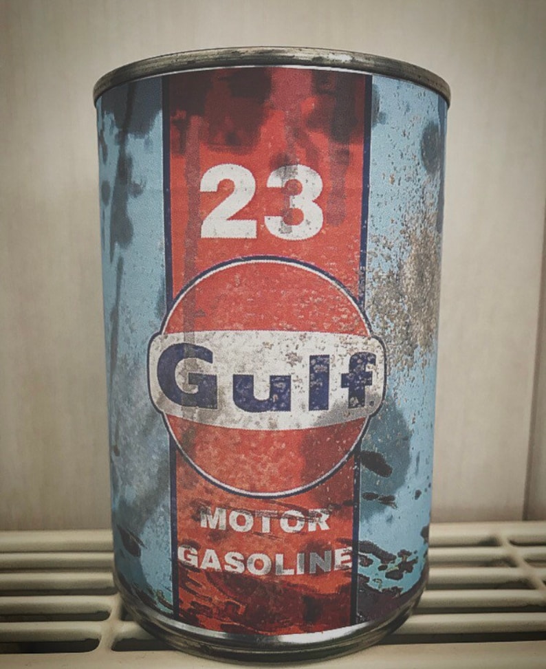 Antiguas latas de aceite de motor vintage Rustic Petrol | Etsy