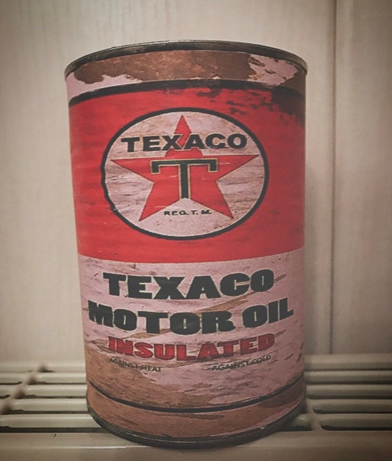 Replica Vintage Motor Oil Cans Rustic Petrol Tin Can Rusty